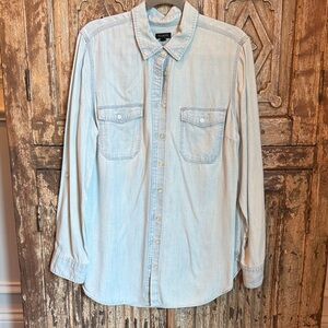 Talbots Light Blue Button-Down Blouse